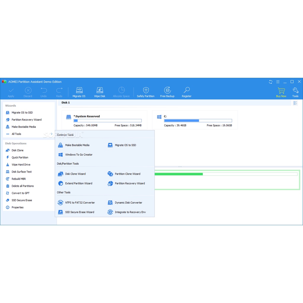 AOMEI Partition Assistant 2023 Full Version Lisensi Lifetime Software Untuk Mengatur Partisi Hardisk Laptop / Komputer