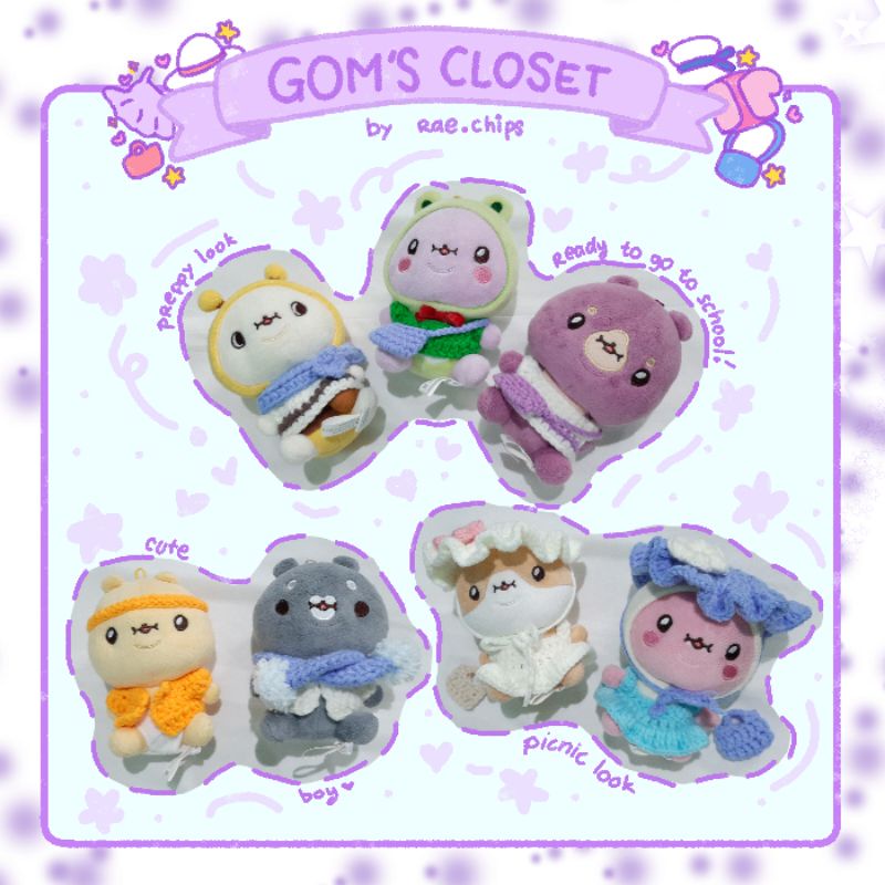 Baju crochet doll 10-15cm (HANYA BAJU)