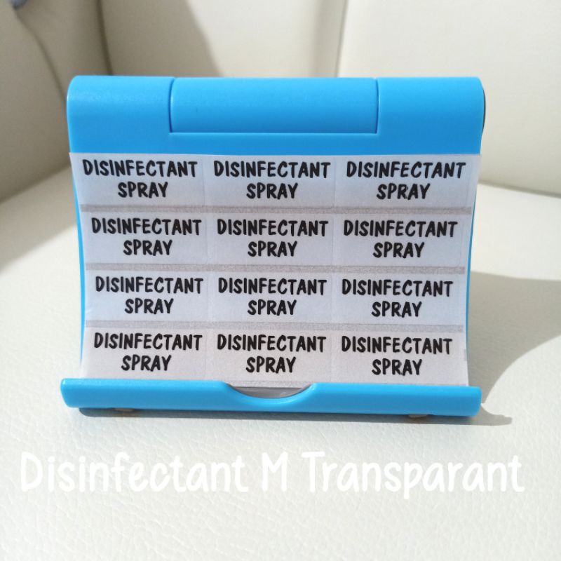 

Stiker Label Waterproof Disinfectant Spray size M isi 12 pcs