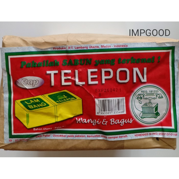 SABUN TELEPON BATANGAN ISI 20