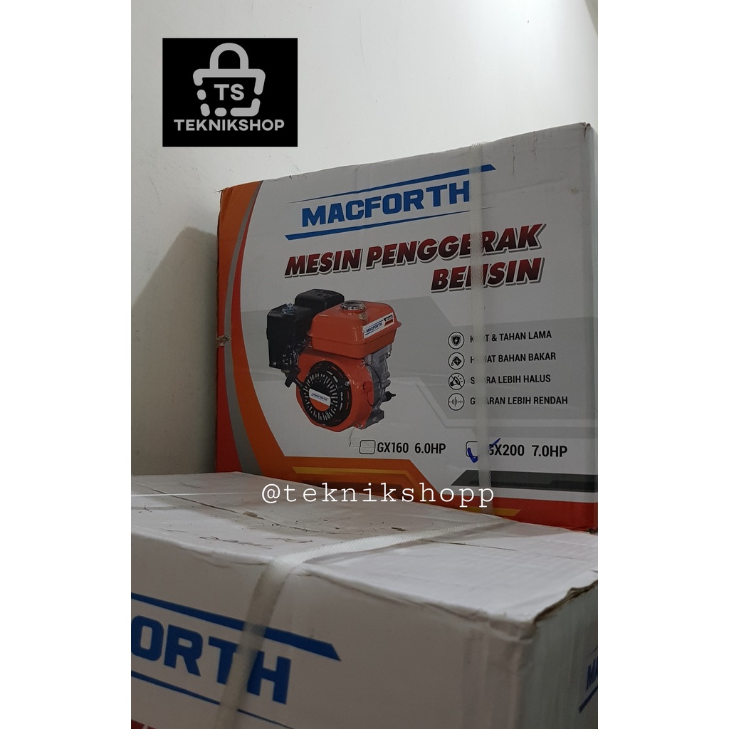 MESIN GX200 MACFORTH 7 HP / MESIN PENGGERAK BENSIN GX 200 / ENGINE GASOLINE