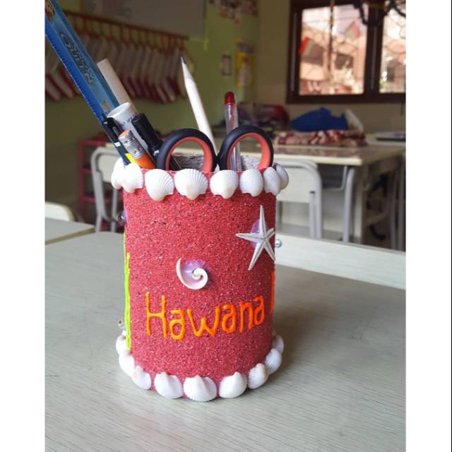 

Tempat Pensil Pasir dan Kerang