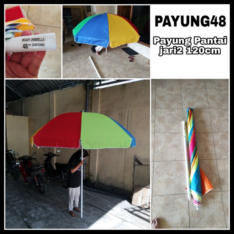 PAYUNG PANTAI/PAYUNG DAGANG  48INCH