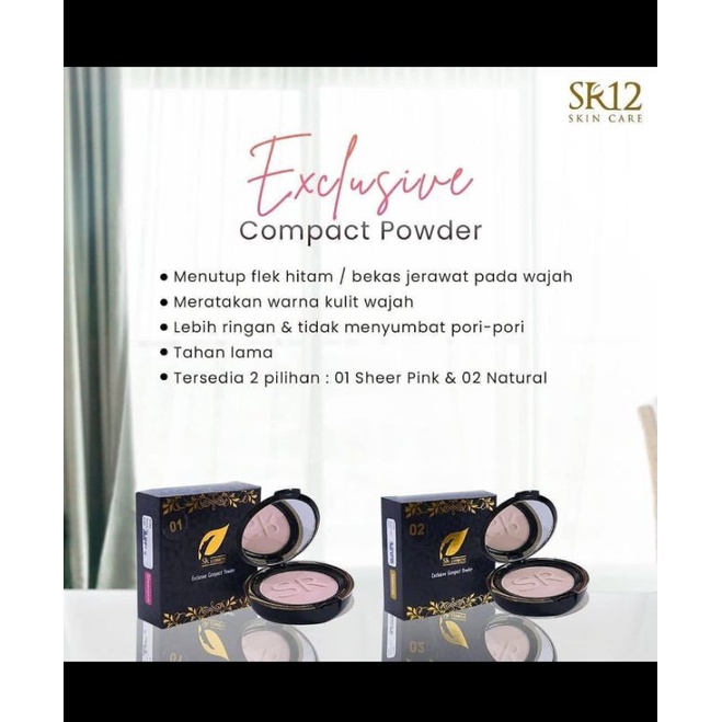 Jual Exclusive Compact Powder Sr12//bedak Padat +25 SPF// + Foundation ...