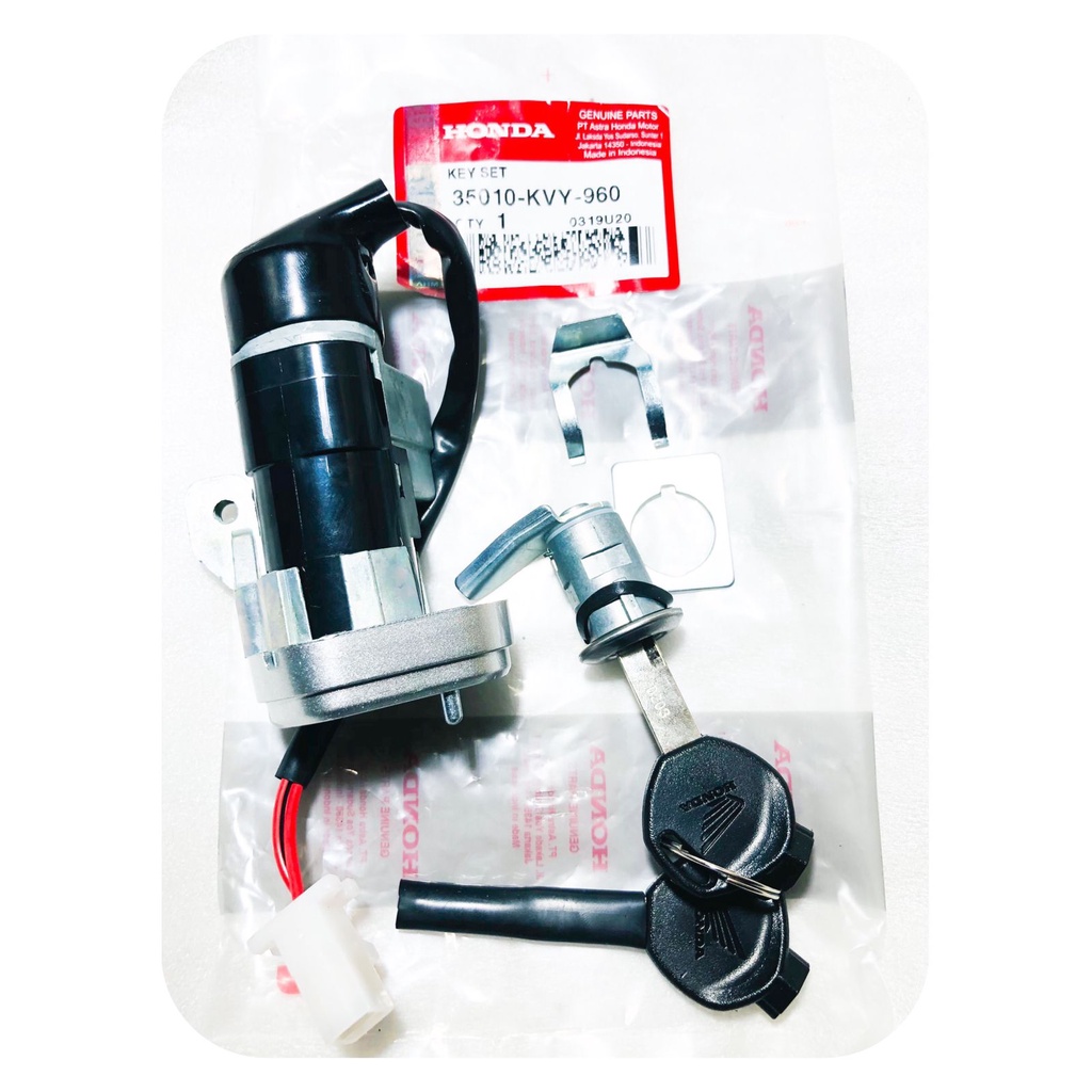 KUNCI MOTOR KUNCI BEAT KARBU KVY KUNCI LENGKAP JOK BARU ASLI