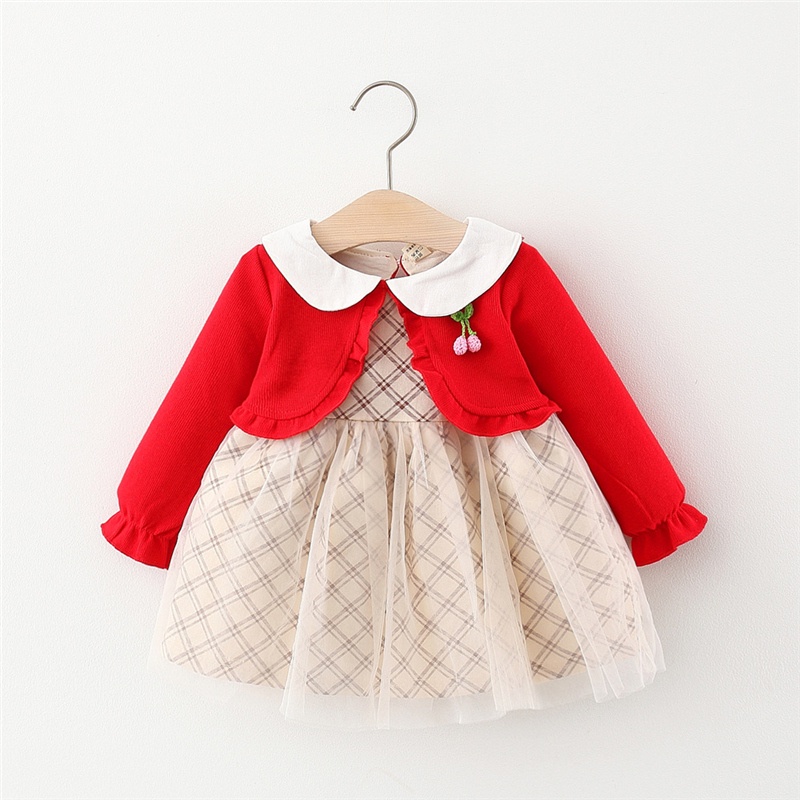 B D-632 Dress anak bayi / Baju anak bayi / 6 bln/ 1 tahun / Pakaian anak cewek / Baju anak 3 tahun-1