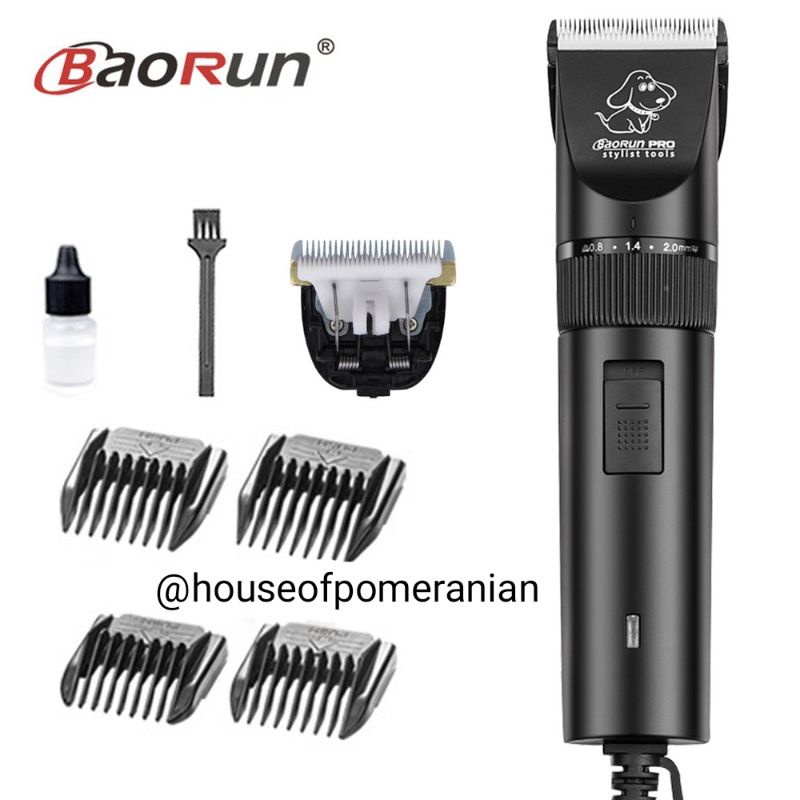 dog pet clipper BAORUN original alat cukur bulu anjing kucing kelinci hewan