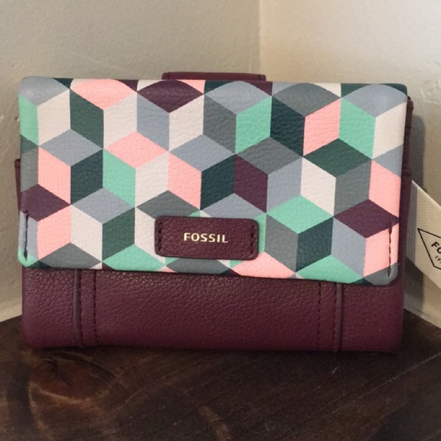 Fossil Ellis short wallet multi grey