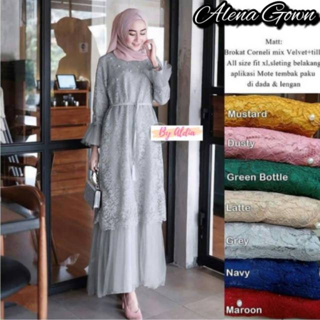 ALENA GOWN | DRESS KONDANGAN | ALENA DRESS | ALENA MOTE