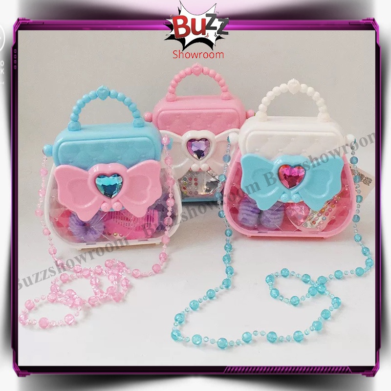 Mini Make Up For Kids Small Handbag Mainan Tas Mekap Anak Bag Set Dandan