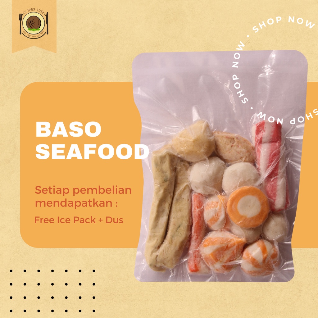

BASO SEAFOOD - BAKSO IKAN - AYAM - UDANG - SUKIYAKI