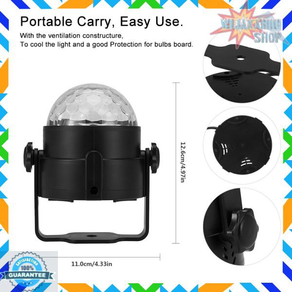 Proyektor LED Lampu Disco + Remote Control EU Plug - CY-LV-RG PRT11