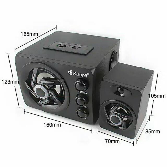 SPEAKER KISONLI TM8000A USB Kisonli TM-8000A - Subwoofer - Wireless Bluetooth - BTSpeaker