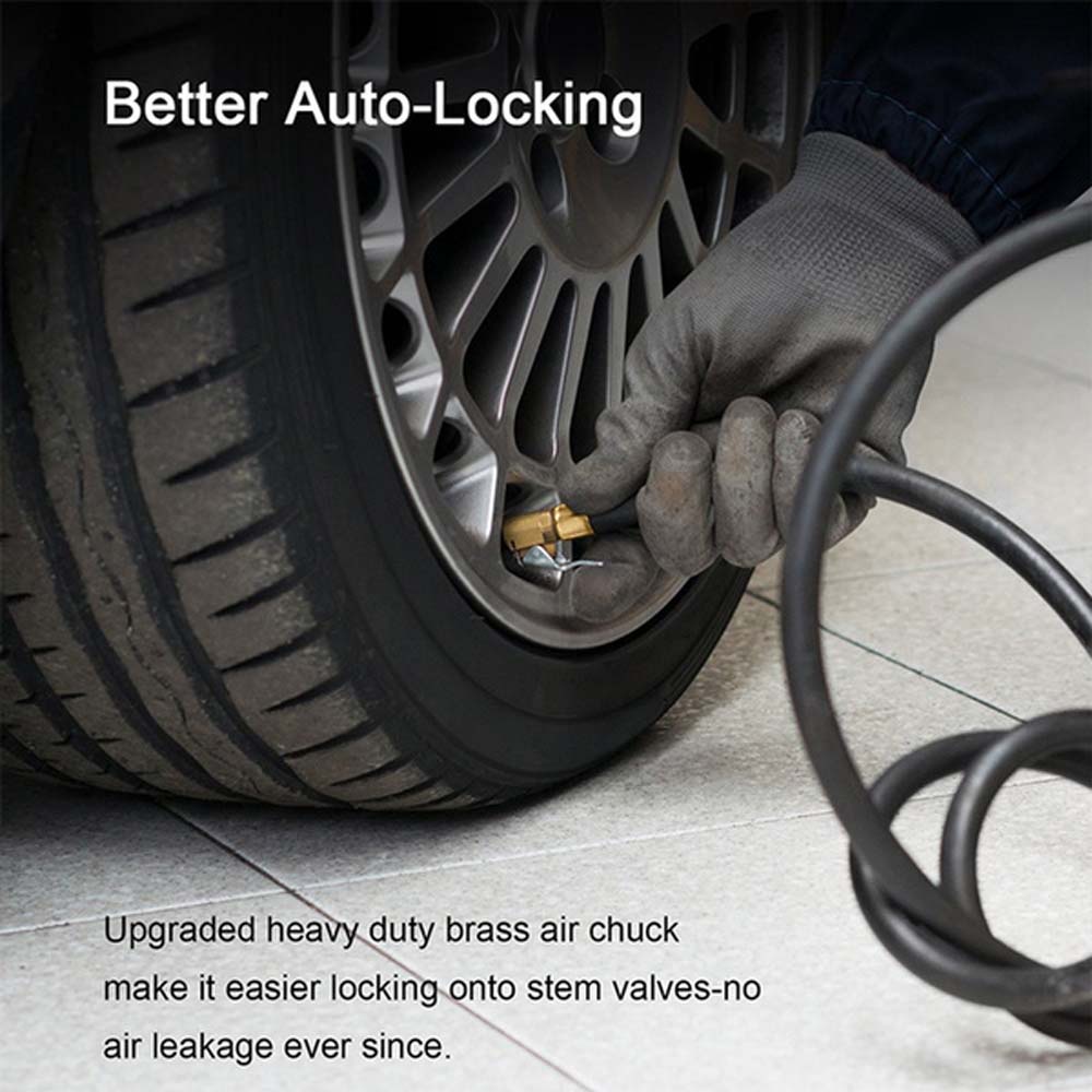 QUINTON Copper Inflatable Quick Clip Auto Parts Tire Chuck Tail Plug Car Tire Inflatable Air Pump Connector Durable Compressor Tyre Tire Accessories Nozzle Inflator Valve