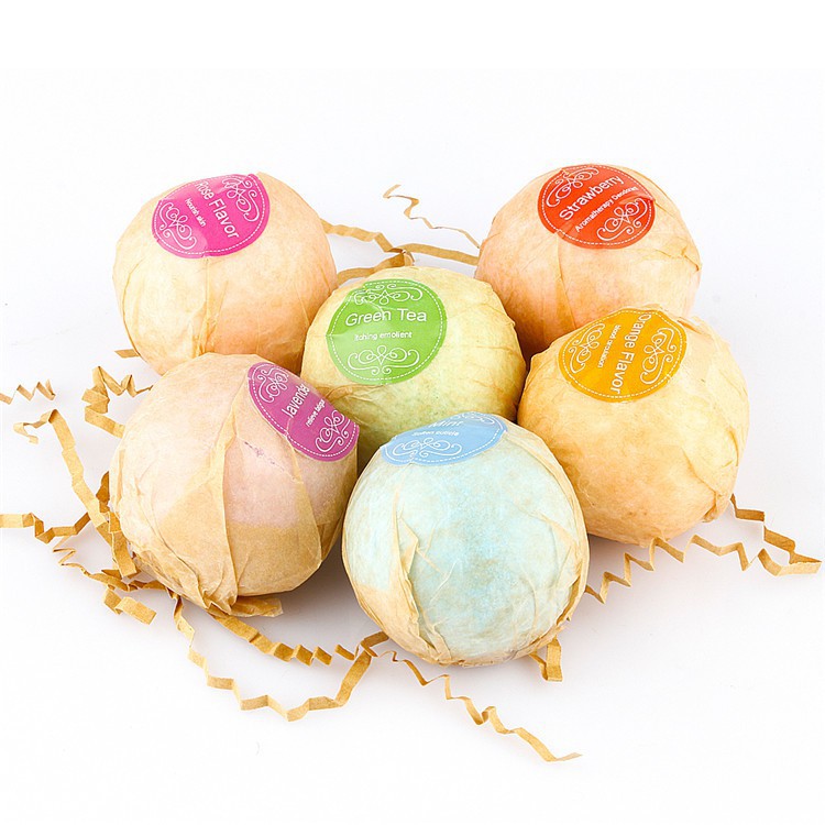 BATHE PROJECT Bath Bombs Salt Sabun Mandi Bathtube Bubble Essential Oil 6 PCS SKT Multi-Col Grab