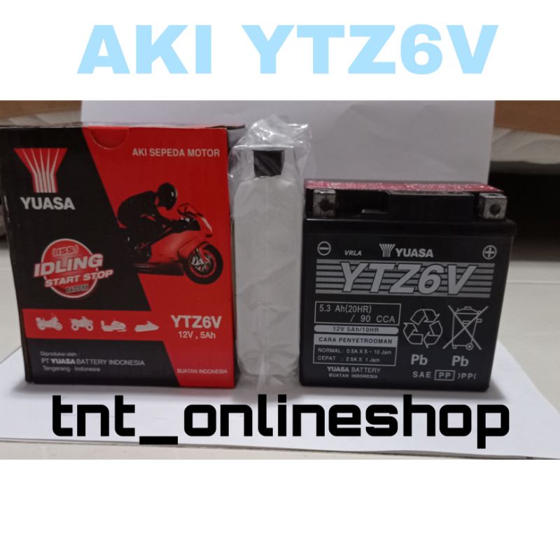 Jual AKI ACCU YUASA YTZ6V | Shopee Indonesia