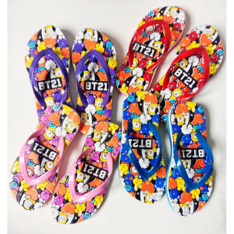 sandal anak anak murah / sandal anak laki perempuan / sandal anak bts21 sandal anak terbaru