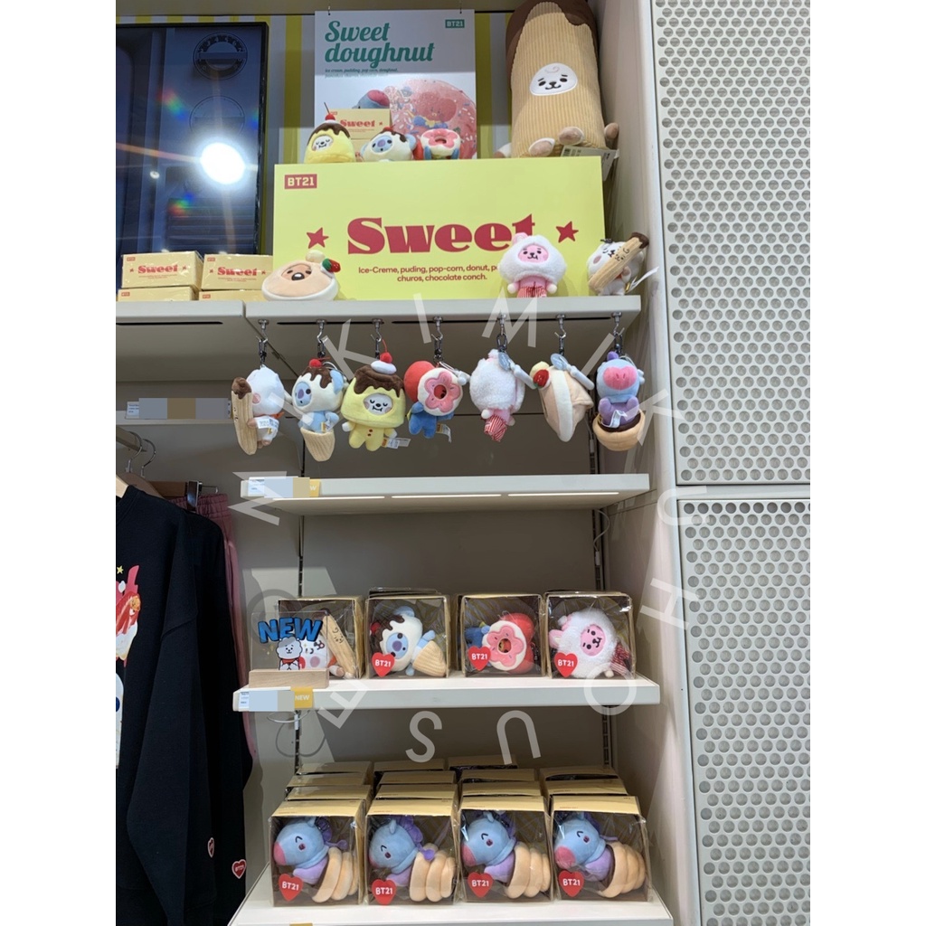 BT21 BABY Sweet Things Edition CHURROS CAKE NEW OFFICIAL RJ KEYRING KEY RING CHAIN BAG CHARM GANTUNG