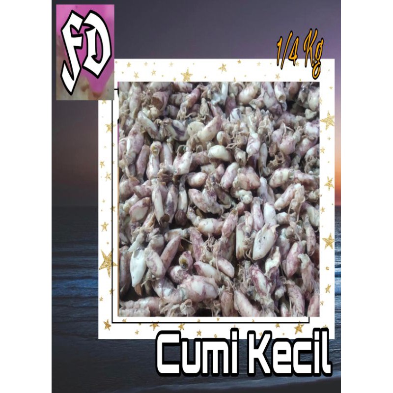 

Ikan asin cumi kecil 250gr/cumi beby 250gr