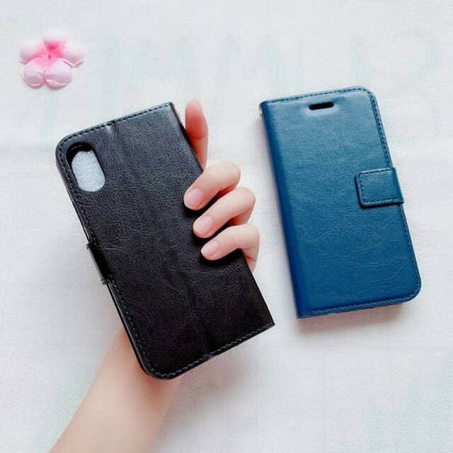 Ready Stock Type Iphone XS MAX PREMIUM LEATHER MAGNETIC FLIPCOVER TOP QUALITY