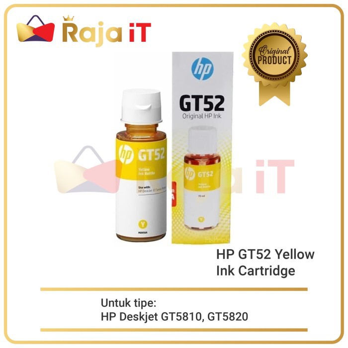 HP Tinta GT 52 Yellow GT52 Original
