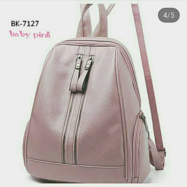 Fashion ransel KULIT PU LEATHER 2res saku oval/fashion wanita /tas ransel murah