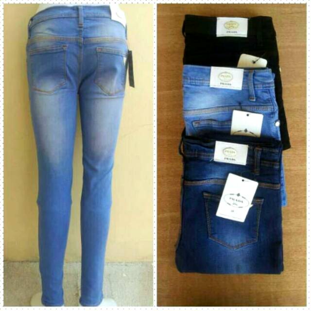 Jeans skinny wanita celana panjang softjeans