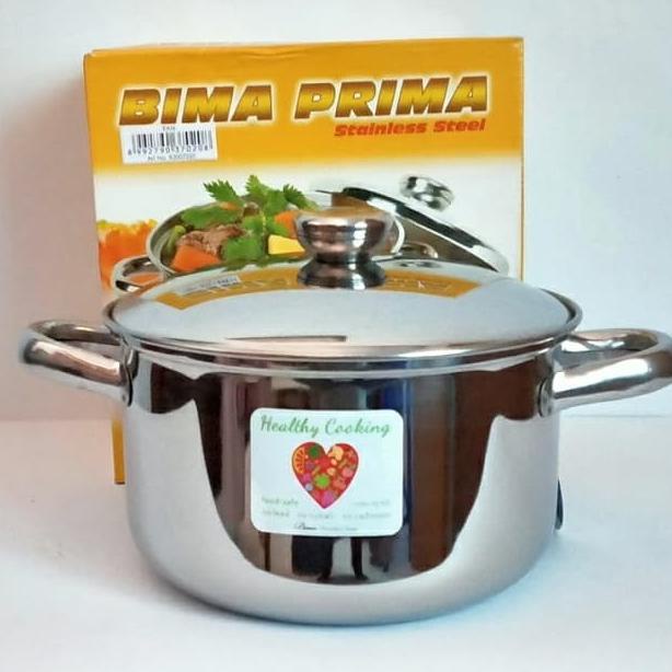 BIMA Panci Bima Prima Saucepot Panci Stainless Steel Bima 18Cm 18 Cm