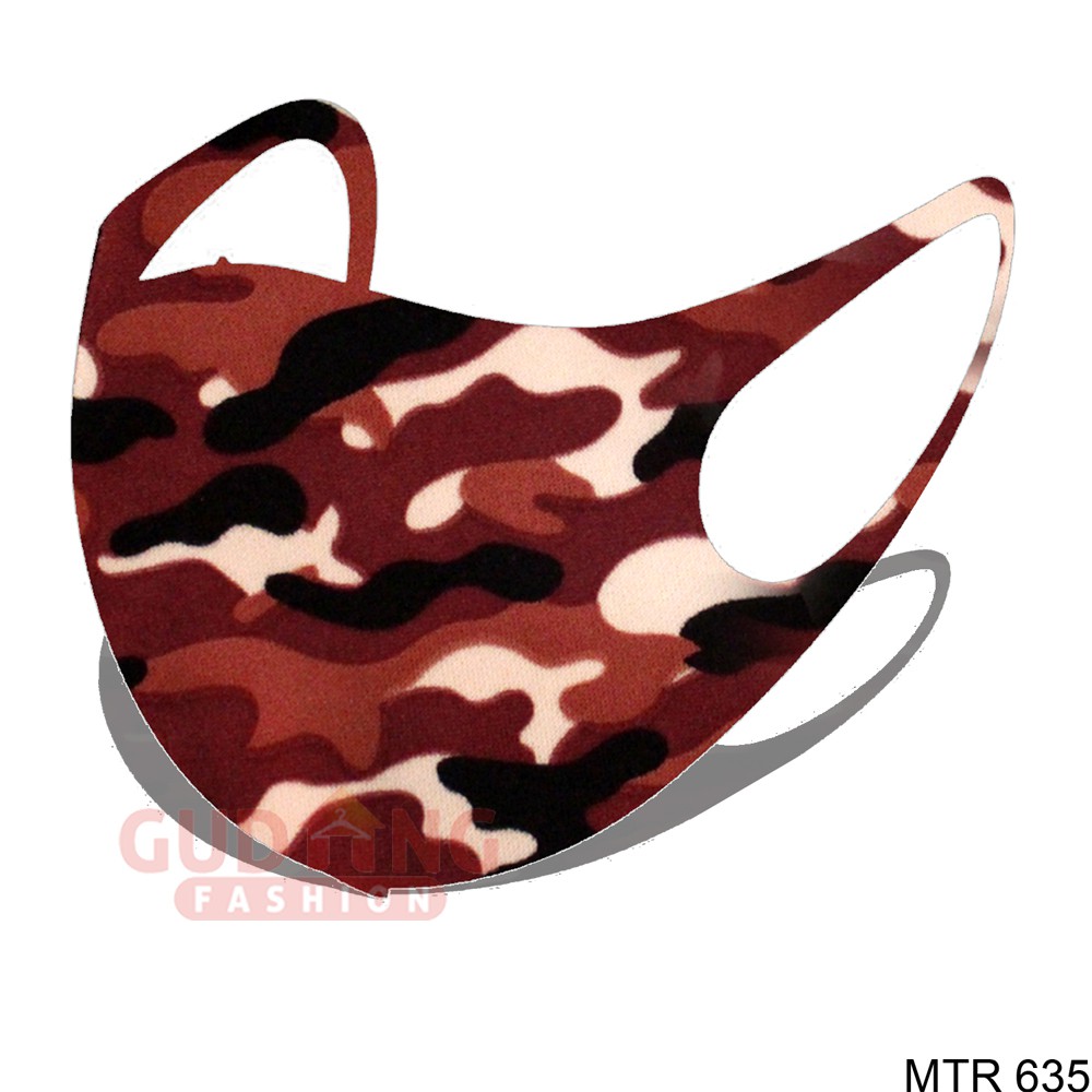 Masker Scuba Kain Motif Army  - MTR 635