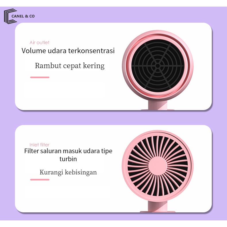 CANEL &amp; CO Hair Dryer Pengering Rambut Lipat / Penata rambut salon kecantikan / Rambut ion negatif / Hairdryer Pengering rambut mini