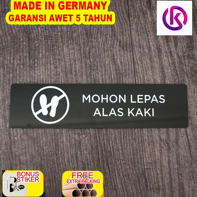

Promo Sign Akrilik Mohon Lepas Alas Kaki / Sign Board Printed Akrilik