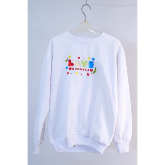 SWEATER BORDIR LOVE SICKNESS