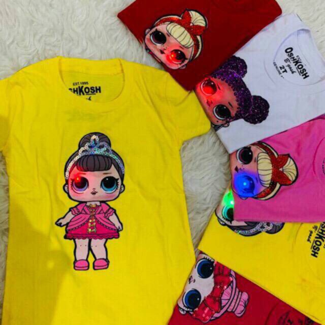 PROMO KAOS LED ANAK PEREMPUAN / KAOS LED ANAK CEWEK [ JAKARTA ]