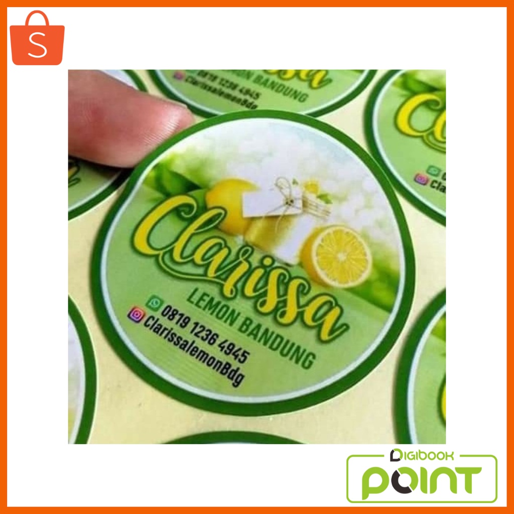 Stiker Label / Sticker Label Makanan - Stiker Bulat -Uk 3 x 3 cm