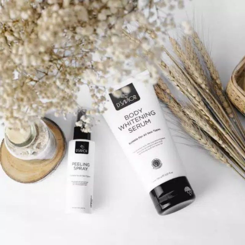 D SAVIOR BODY WHITENING SERUM LOTION PEELING SPRAY