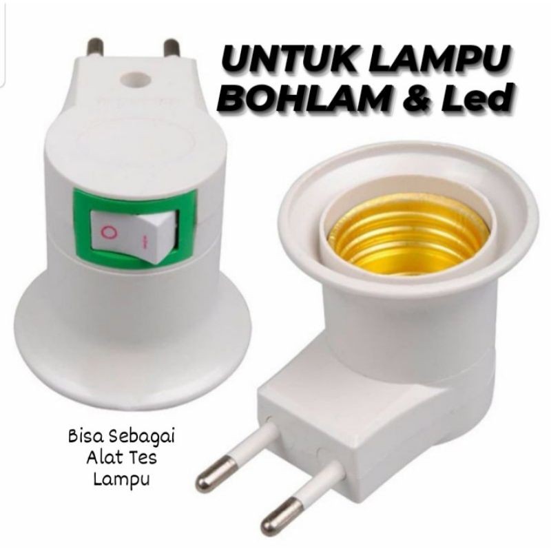 Fitting Colok | Fitting Colok+Saklar | Lamp Holder | Fitting Lampu E27 | Fitting Bohlam | Fitting