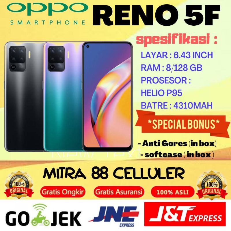 OPPO RENO 5F RAM 8/128 GARANSI RESMI OPPO INDONESIA | Shopee Indonesia