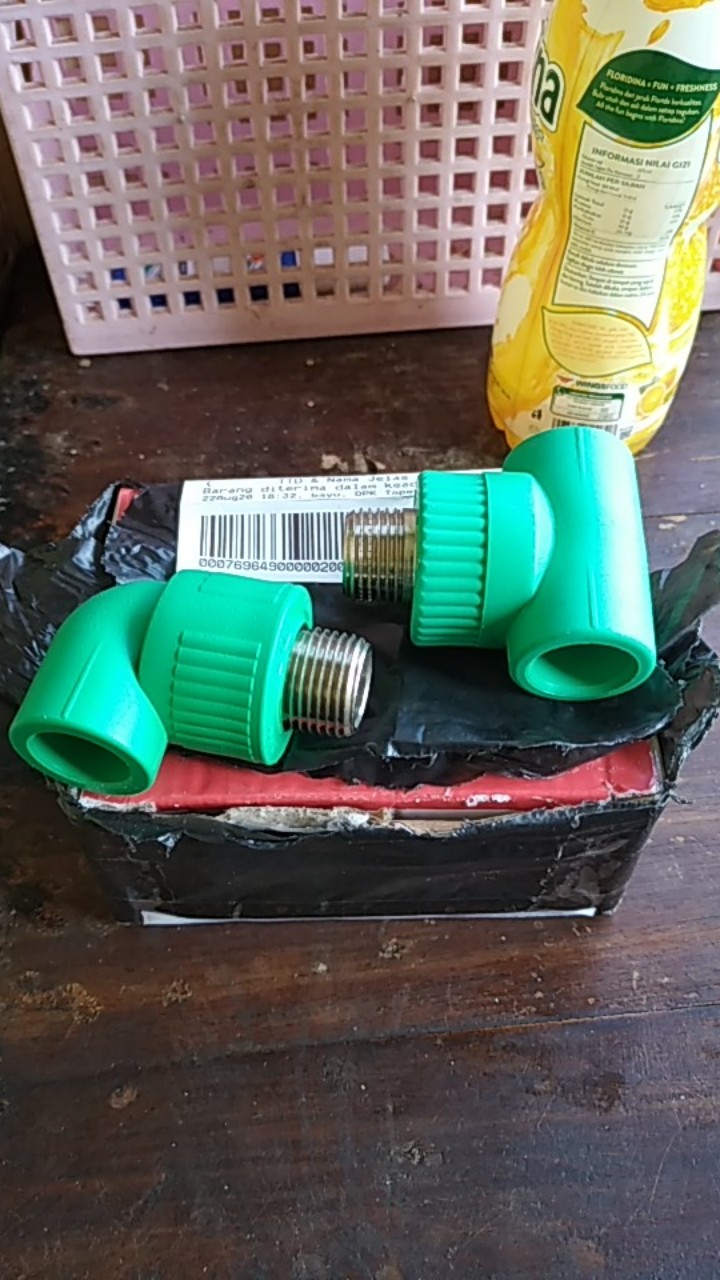 Tdl 1/2 Inch Ppr / Tee Drat Luar 20mm Pipa Air Panas Dingin Kelen