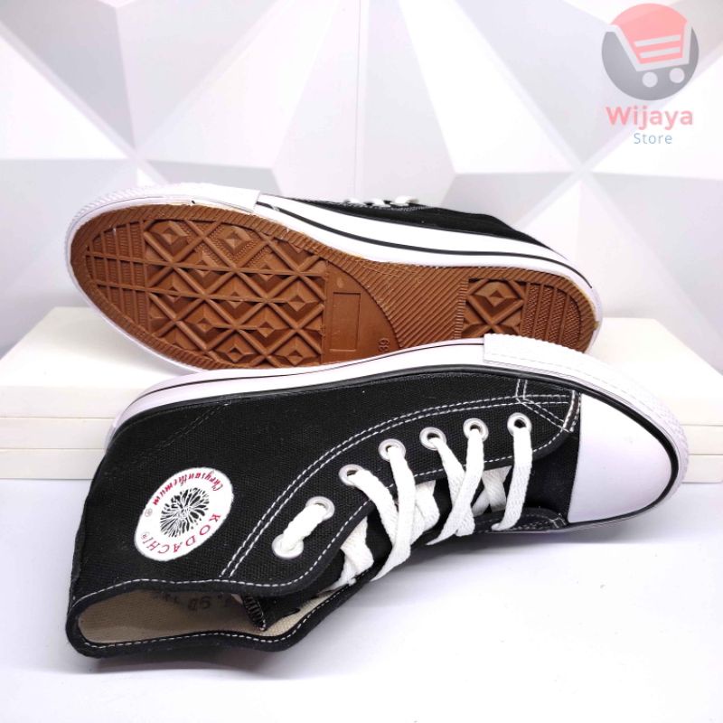 Sepatu Kodachi Original Classic 901 902 Model Kets Sneaker Sekolah Hitam Putih untuk Laki-laki dan Perempuan