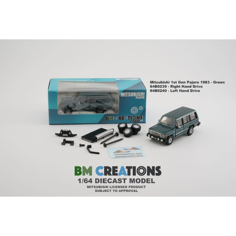BM Creations Mitsubishi 1st Gen Pajero 1983 green - LHD/RHD