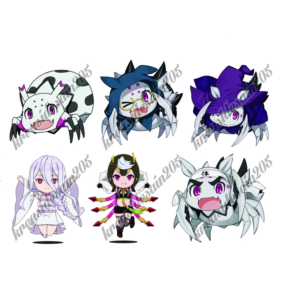 kumoko /(Kumo Desu ga, Nani ka?)/stiker laba-laba/ stiker anime/stiker laptop /stiker / chibi /stike