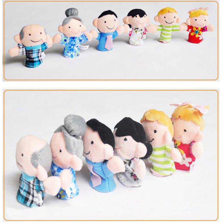 Boneka Jari Keluarga 6in1 Finger Puppets Family Story Time Telling Baby Cerita Bayi Mainan Anak Bayi