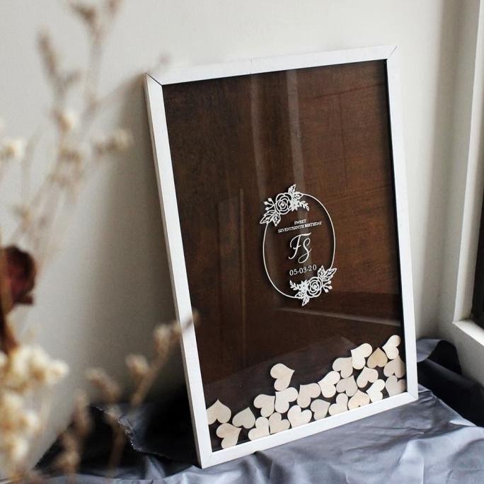 

teukuzulfikar37 Guest Book Frame Unik 40x60 / Buku Tamu Unik / Acrylic Guest Book TERLARIS TERPERCAYA ORIGINAL