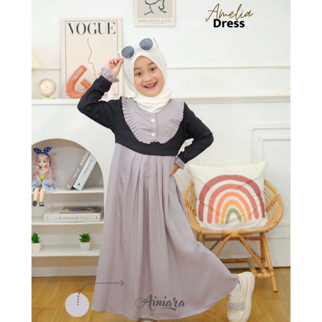 GAMIS ANAK PEREMPUAN AMELIA SERIES DRESS TERBARU