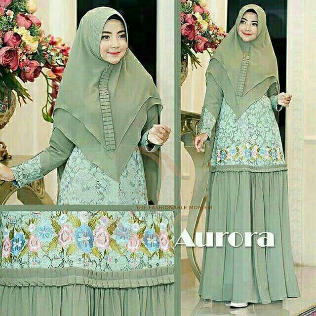 Aurora syar'i 1set khimar