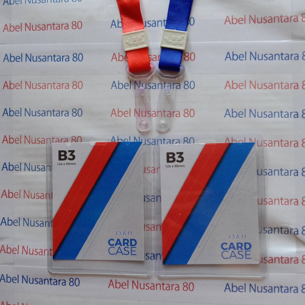 

Paket Card Case B3 dengan Tali Impor Kait Karet 2cm