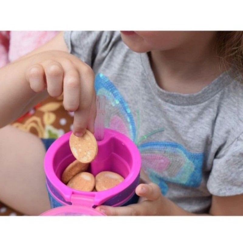 NUBY Snack n Sip Cup with Straw Cover Tempat Snack Minum Bayi / Anak