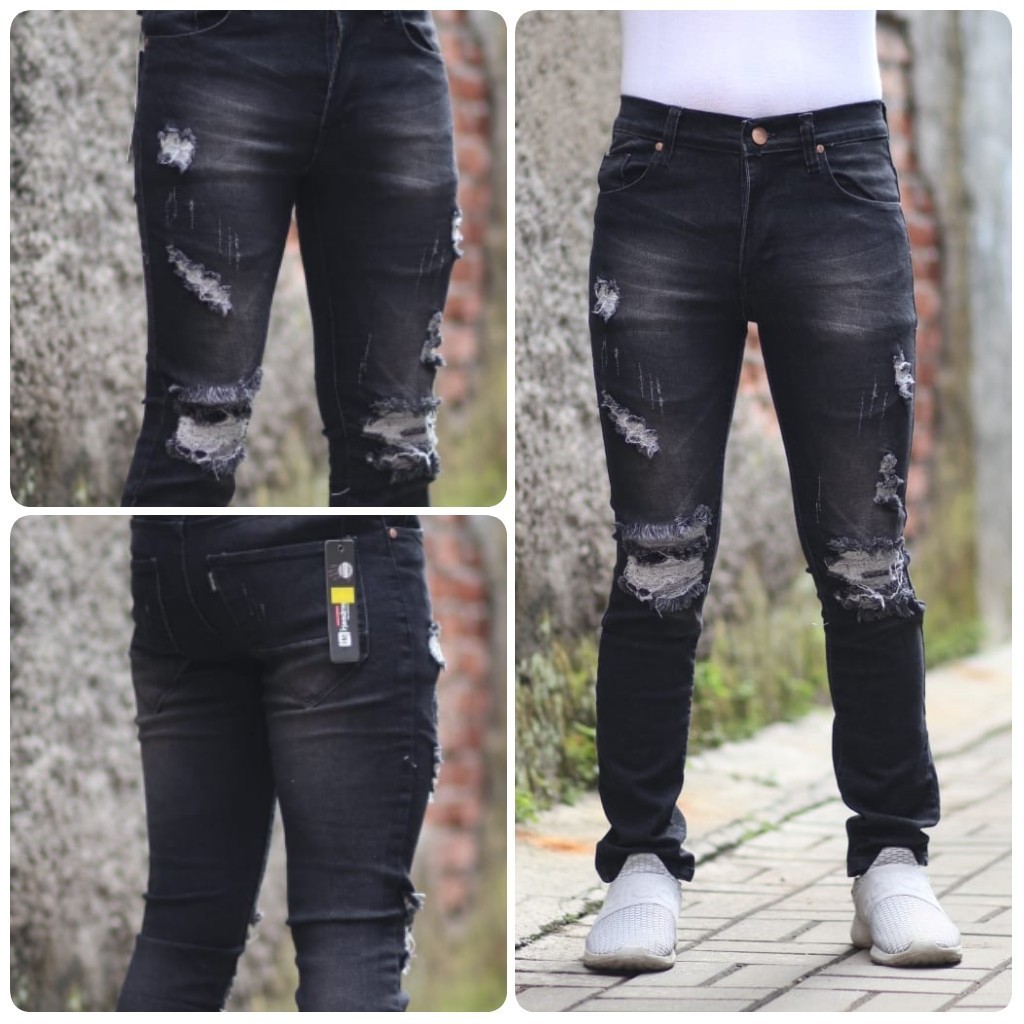 CELANA JEANS SOBEK PRIA MODEL TERBARU - APRIL JEANS