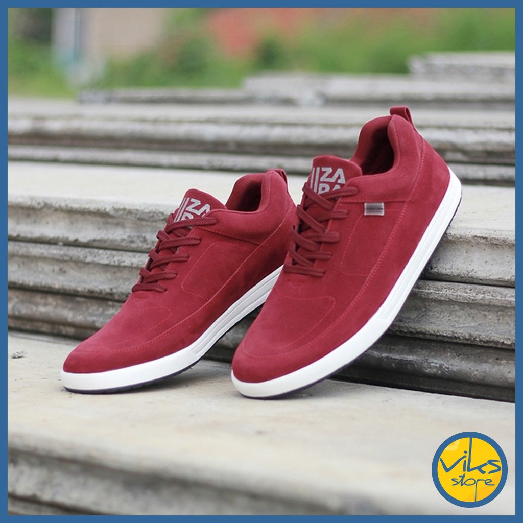 Sepatu Sneakers Pria Cowok Tali Style Casual Distro Kuzatura Original Suede Lokal Premium Elegan