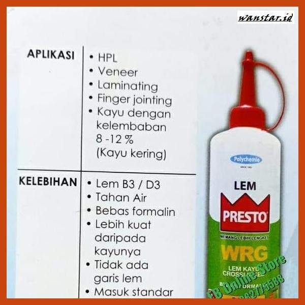 

TAKEREP- LEM KAYU PRESTO WRG 600G WATERPROOF -TNALAES-EPAT.